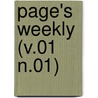 Page's Weekly (V.01 N.01) door Onbekend