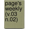 Page's Weekly (V.03 N.02) door Onbekend