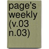 Page's Weekly (V.03 N.03) door Onbekend