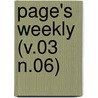 Page's Weekly (V.03 N.06) door Onbekend