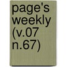 Page's Weekly (V.07 N.67) door Onbekend