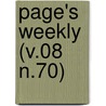 Page's Weekly (V.08 N.70) door Onbekend