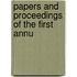 Papers And Proceedings Of The First Annu