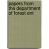 Papers From The Department Of Forest Ent door New York State Entomology