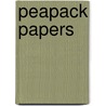 Peapack Papers door Joline