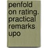 Penfold On Rating. Practical Remarks Upo