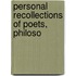 Personal Recollections Of Poets, Philoso