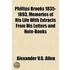 Phillips Brooks 1835-1893, Memories Of H