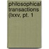 Philosophical Transactions (Lxxv, Pt. 1