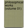 Philosophical Works (Volume 01) door Hume David Hume