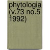 Phytologia (V.73 No.5 1992) door Gleason
