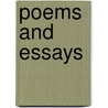 Poems And Essays door William Caldwell Roscoe