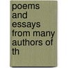 Poems And Essays From Many Authors Of Th door Ira C. Fuller