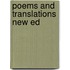 Poems And Translations New Ed