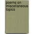 Poems On Miscellaneous Topics