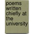 Poems Written Chiefly At The University