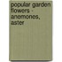 Popular Garden Flowers - Anemones, Aster