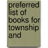 Preferred List Of Books For Township And