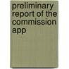 Preliminary Report Of The Commission App door University of Spiritualism