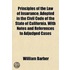 Principles Of The Law Of Insurance; Adop