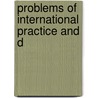 Problems Of International Practice And D door Thomas Barclay