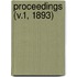 Proceedings (V.1, 1893)