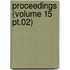 Proceedings (Volume 15 Pt.02)