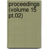 Proceedings (Volume 15 Pt.02) by The American Society of Civil Engineers