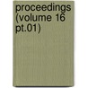 Proceedings (Volume 16 Pt.01) by The American Society of Civil Engineers