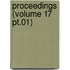 Proceedings (Volume 17 Pt.01)