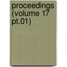 Proceedings (Volume 17 Pt.01) by American Society for Materials