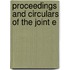 Proceedings And Circulars Of The Joint E
