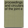 Proceedings And Circulars Of The Joint E by Joint Traffic Association