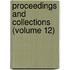 Proceedings And Collections (Volume 12)