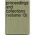 Proceedings And Collections (Volume 13)