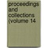 Proceedings And Collections (Volume 14