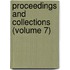 Proceedings And Collections (Volume 7)
