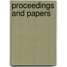 Proceedings And Papers by Society Botanical Society of Washington