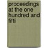 Proceedings At The One Hundred And Fifti