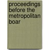 Proceedings Before The Metropolitan Boar door Metropolitan Board of Health