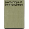 Proceedings Of Commencement by Hobart College