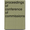 Proceedings Of Conference Of Commissions by Conference Of Commissions Accidents