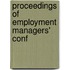 Proceedings Of Employment Managers' Conf