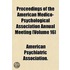 Proceedings Of The American Medico-Psych