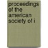 Proceedings Of The American Society Of I