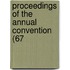 Proceedings Of The Annual Convention (67