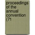 Proceedings Of The Annual Convention (71