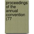 Proceedings Of The Annual Convention (77
