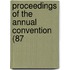Proceedings Of The Annual Convention (87