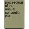 Proceedings Of The Annual Convention (93 door American Railway Master Association